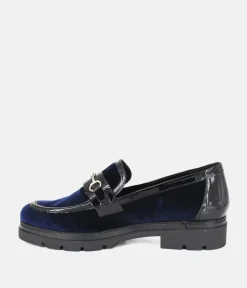 Dansi Luxurious Royal Blue Suede Loafers