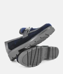 Dansi Luxurious Royal Blue Suede Loafers