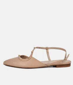 Dansi Valentino Inspired Studded Strappy Flats