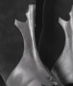 Dansi Western Inspired Black Suede Long Boots