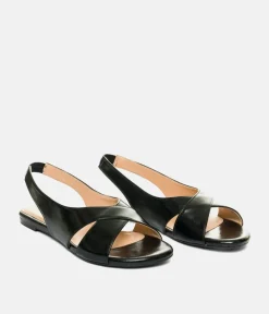 Dressy Black Slingback Flats