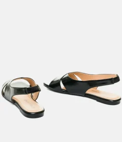 Dressy Black Slingback Flats