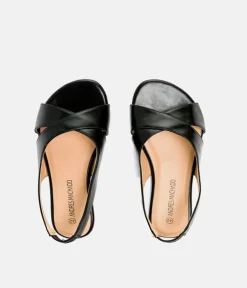 Dressy Black Slingback Flats