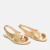 Dressy Gold Slingback Flats