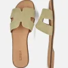 Emma Cactus Green Hermes Inspired Sandals