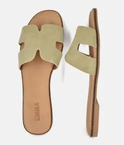 Emma Cactus Green Hermes Inspired Sandals