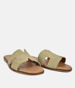 Emma Cactus Green Hermes Inspired Sandals