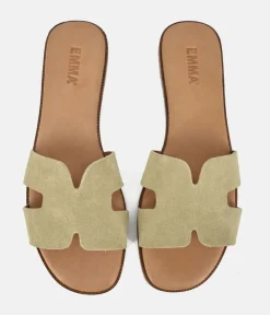 Emma Cactus Green Hermes Inspired Sandals