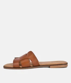 Emma Chic Brown Leather Sandals