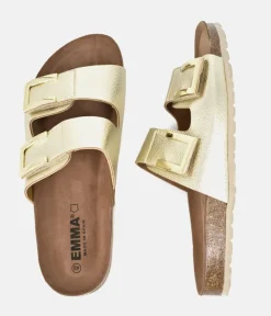 Emma Dressy Metallic Gold Sandals