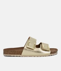 Emma Dressy Metallic Gold Sandals