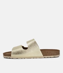 Emma Dressy Metallic Gold Sandals