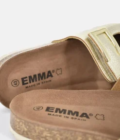 Emma Dressy Metallic Gold Sandals