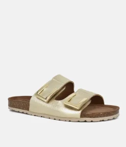 Emma Dressy Metallic Gold Sandals