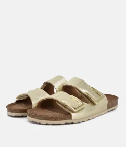 Emma Dressy Metallic Gold Sandals