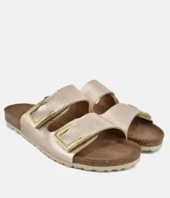 Emma Dressy Metallic Rose Gold Sandals