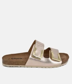 Emma Dressy Metallic Rose Gold Sandals