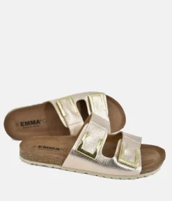 Emma Dressy Metallic Rose Gold Sandals