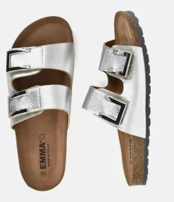 Emma Dressy Metallic Silver Sandals