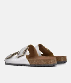 Emma Dressy Metallic Silver Sandals