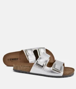 Emma Dressy Metallic Silver Sandals