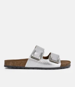 Emma Dressy Metallic Silver Sandals