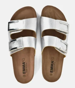 Emma Dressy Metallic Silver Sandals