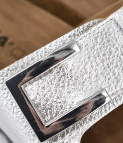 Emma Dressy Metallic Silver Sandals