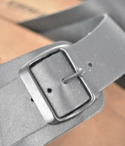 Emma Fashionable Black Twin Strap Sandals