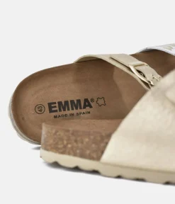 Emma Stylish Leopard/Gold Combi Sandals