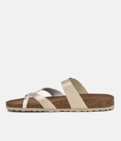 Emma Stylish Leopard/Gold Combi Sandals