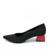 Fab Black Pointy Toe Block Heels