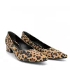 Fab Leopard Print Pointy Toe Block Heels