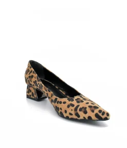 Fab Leopard Print Pointy Toe Block Heels