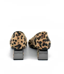 Fab Leopard Print Pointy Toe Block Heels