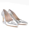 Fabulous Metallic Silver Stiletto Heels