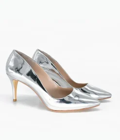 Fabulous Metallic Silver Stiletto Heels