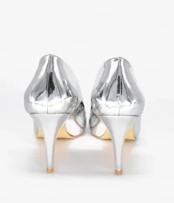 Fabulous Metallic Silver Stiletto Heels