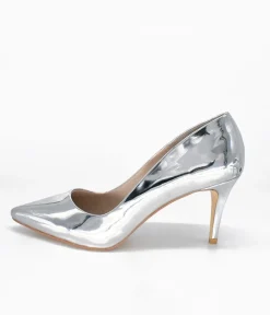 Fabulous Metallic Silver Stiletto Heels