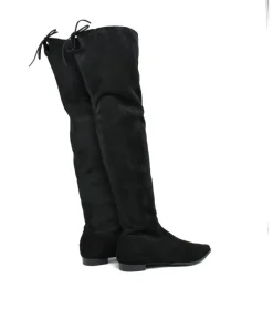 Fabulous Over The Knee Black Suede Boots