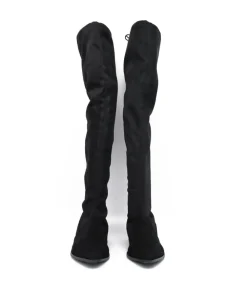 Fabulous Over The Knee Black Suede Boots