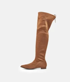 Fabulous Over The Knee Brown Suede Boots