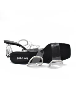 Fabulous Slip On Clear PVC Heels