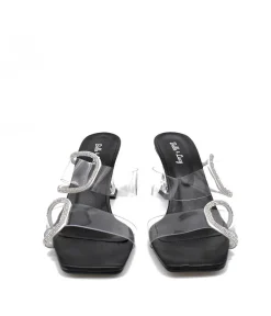 Fabulous Slip On Clear PVC Heels