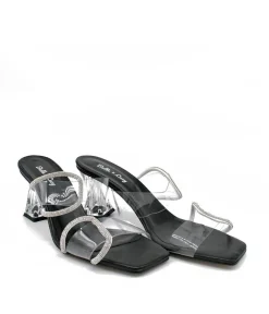 Fabulous Slip On Clear PVC Heels