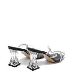 Fabulous Slip On Clear PVC Heels