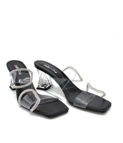 Fabulous Slip On Clear PVC Heels