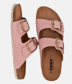 Fashionable Antique Pink Twin Strap Sandal