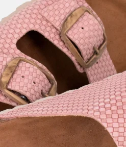 Fashionable Antique Pink Twin Strap Sandal