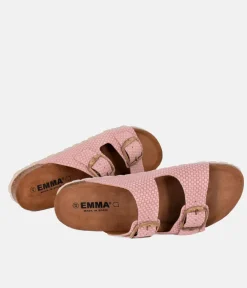 Fashionable Antique Pink Twin Strap Sandal